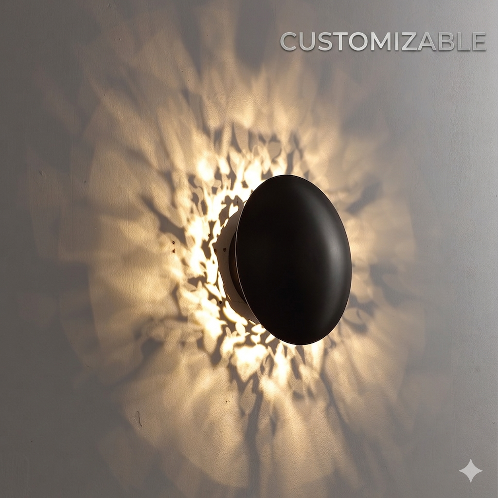 Radiance Ripple Customizable Modern Art Wall Sconce LED Wall Sconce Artful Ambient Lighting