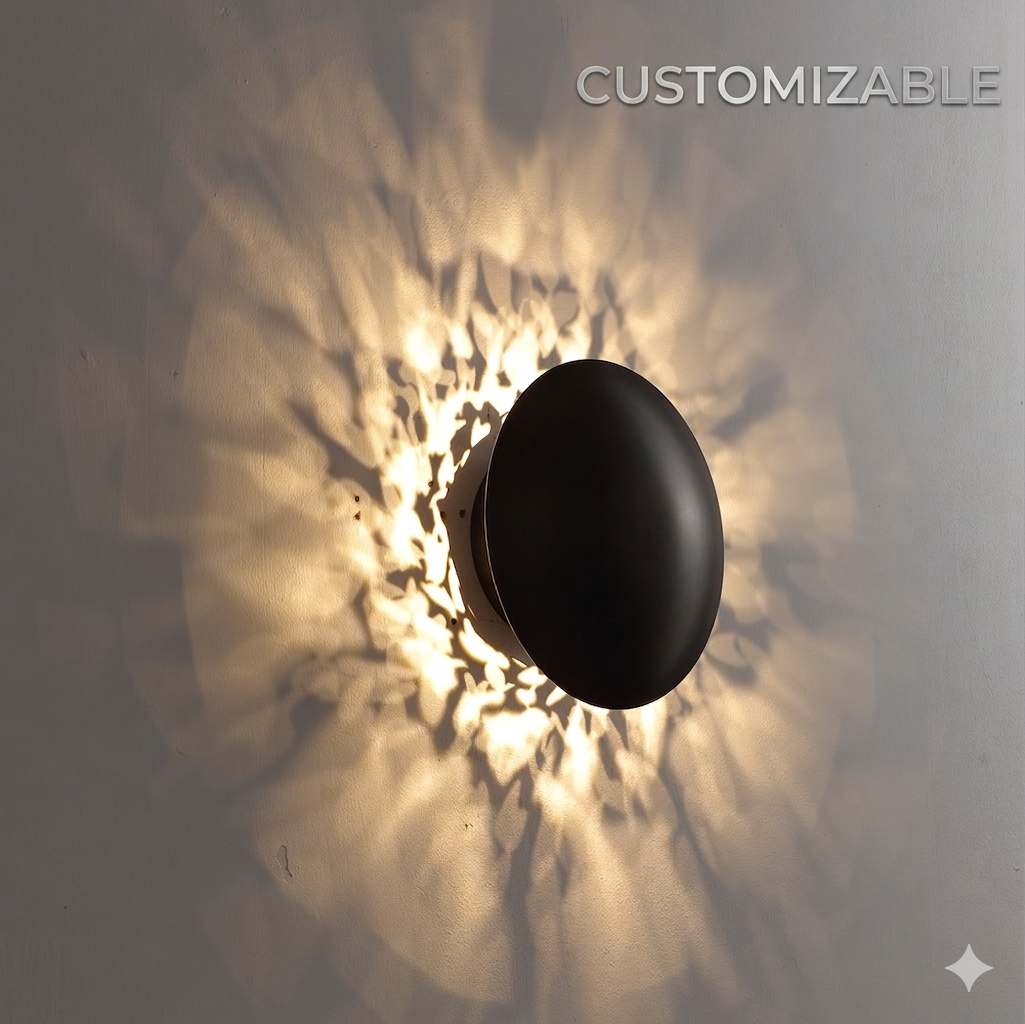 Radiance Ripple Customizable Modern Art Wall Sconce LED Wall Sconce Artful Ambient Lighting