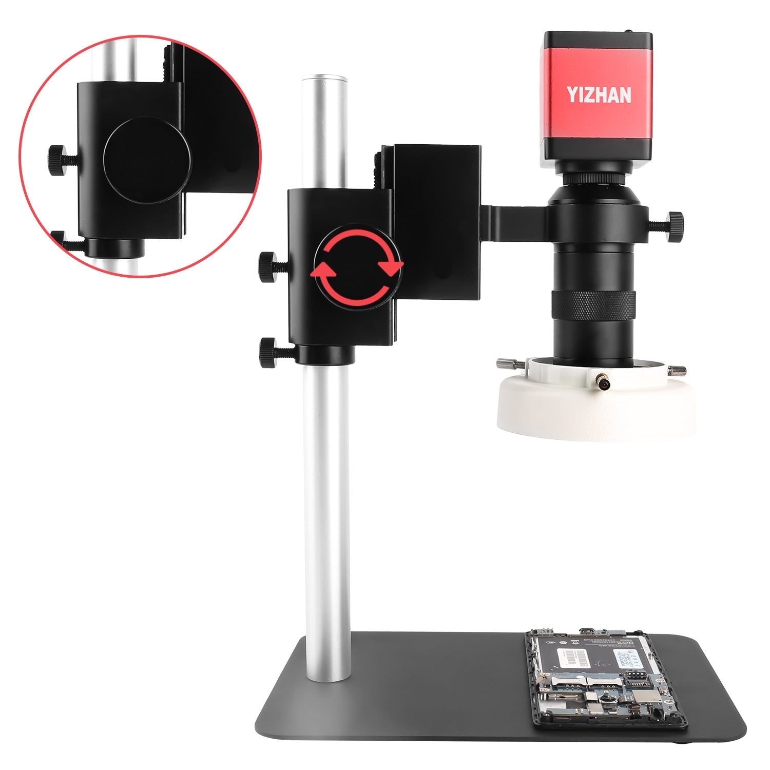 YIZHAN 13MP Didital Microscope, 1-130X Lens, HDMI Camera for Electronics Soldering
