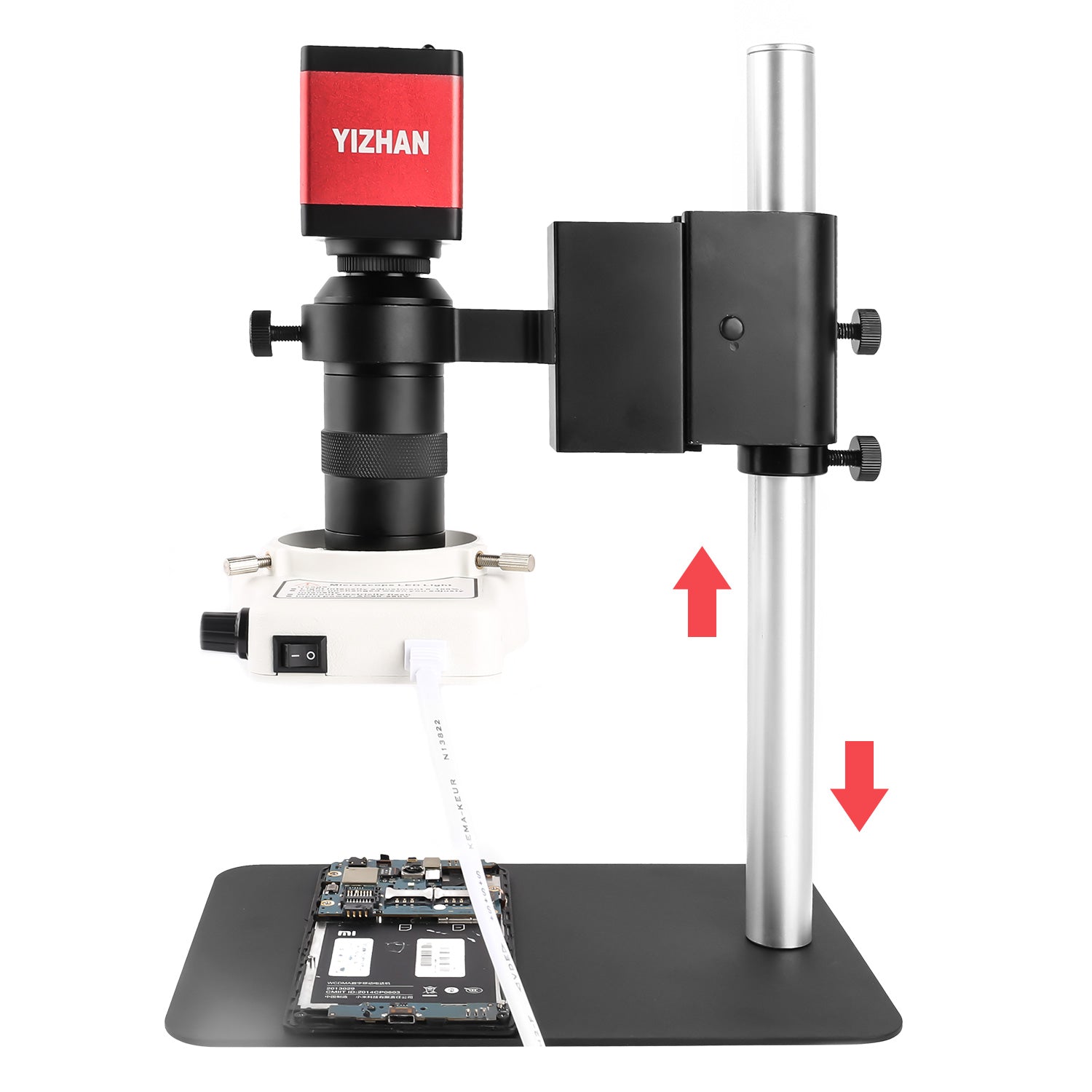 YIZHAN 13MP Didital Microscope, 1-130X Lens, HDMI Camera for Electronics Soldering