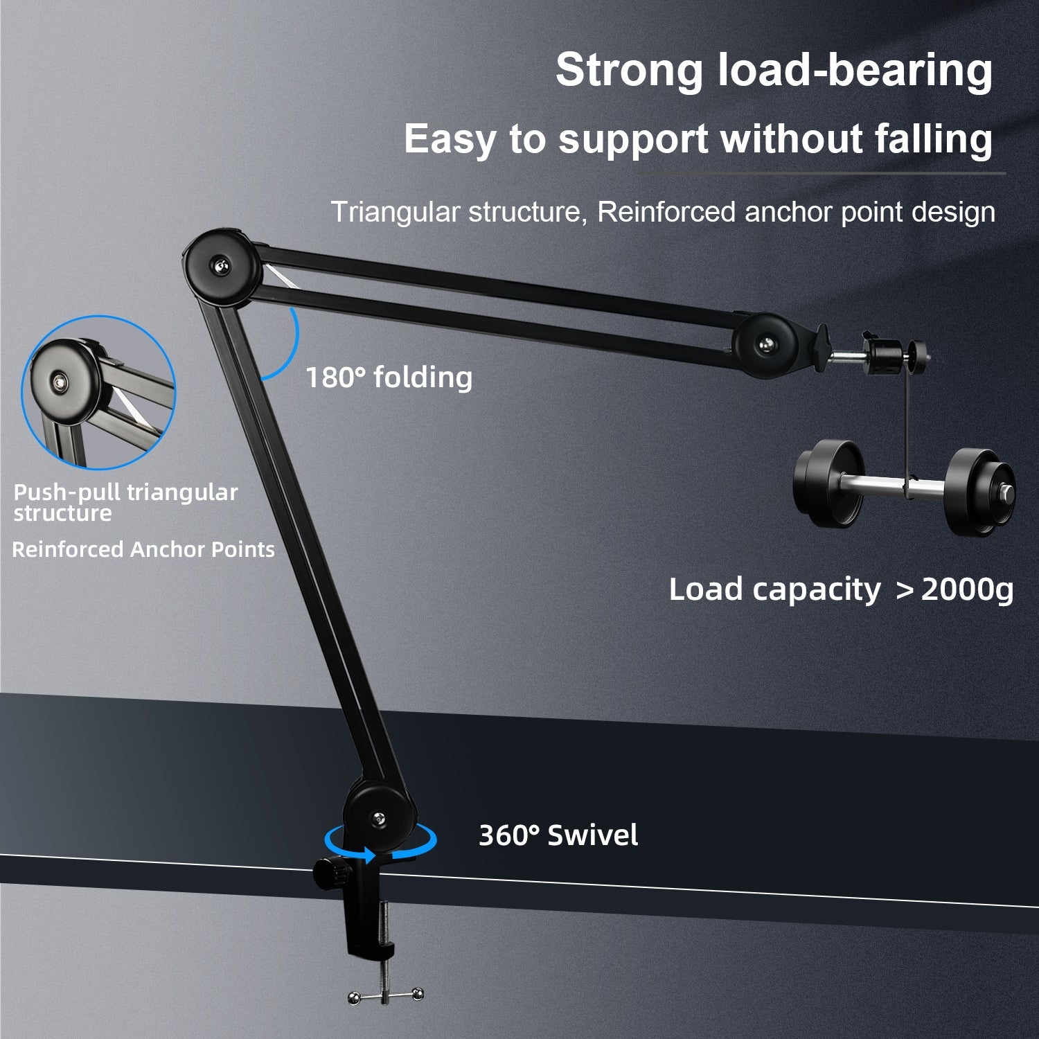 YIZHAN 48MP Digital Microscope 4K Video Recording USB HDMI Industrial Microscope Camera 150X C-mount Lens Strong Foldable Stand for Soldering Repair