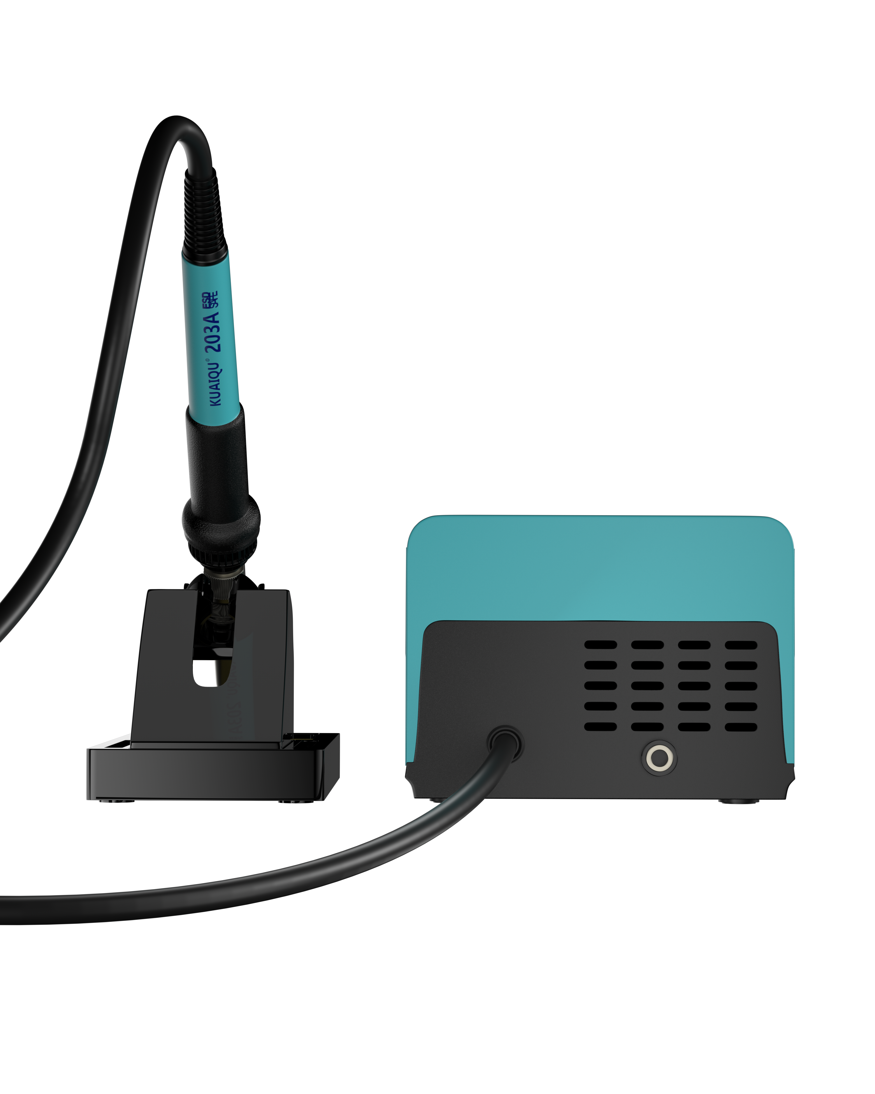 KUAIQU-203D 75W Professional Digital Soldering Station, 90-480°C Temp Control, Auto Sleep, LCD Display for Phone PCB Repair  15 sold in last 10 hours