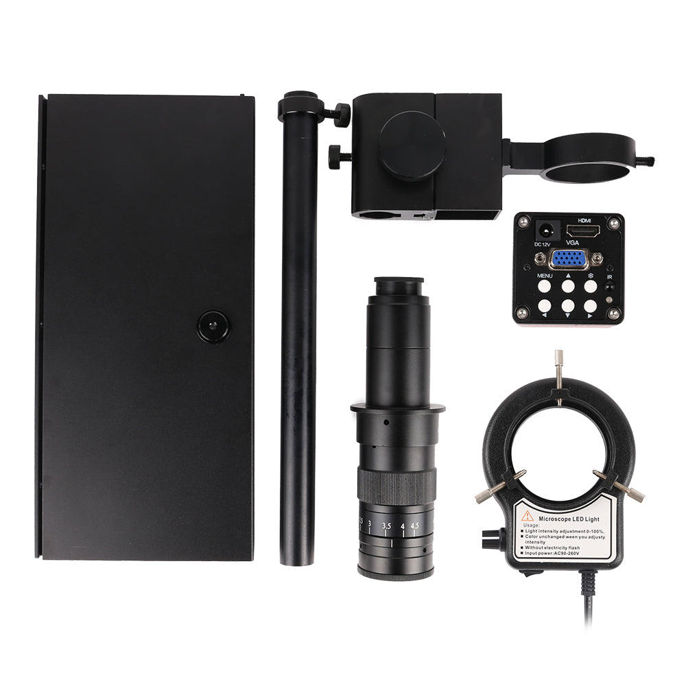 YIZHAN 13MP Digital Microscope, 180X Lens,VGA Output with LED Light for Lab & Maintenance