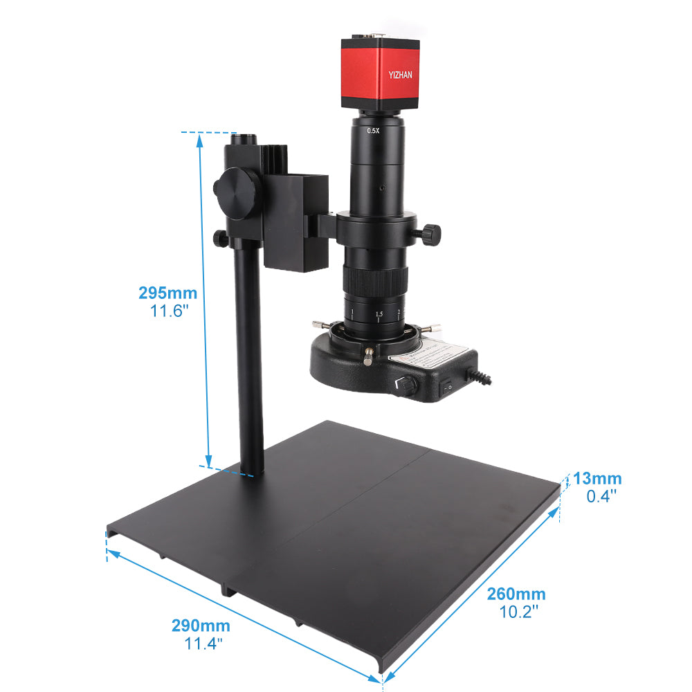 YIZHAN 13MP Digital Microscope, 180X Lens,VGA Output with LED Light for Lab & Maintenance